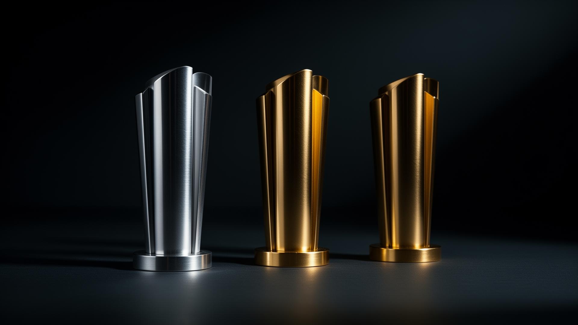 Award trophies won for creative campaign work
